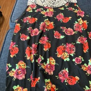 Rebellious One Cream Lace Detail Top